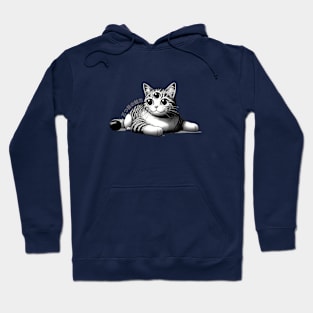 Three-Eyed Cat Enigma: A Mystical Japanese Marvel Hoodie